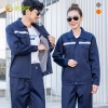 thicken good fabric factory woker uniform workwear auto repairman uniform with refective strip Color thicken with lining navy