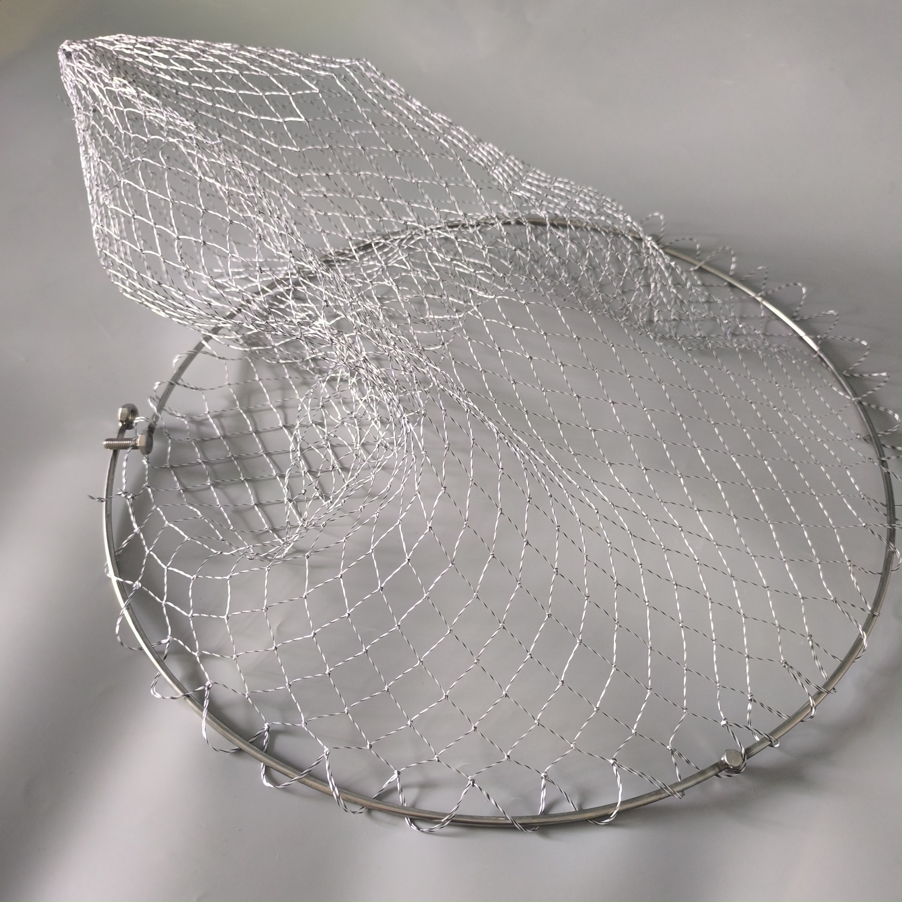 Stainless Steel Foldable Landing Net HeadDiameter: 60 cm