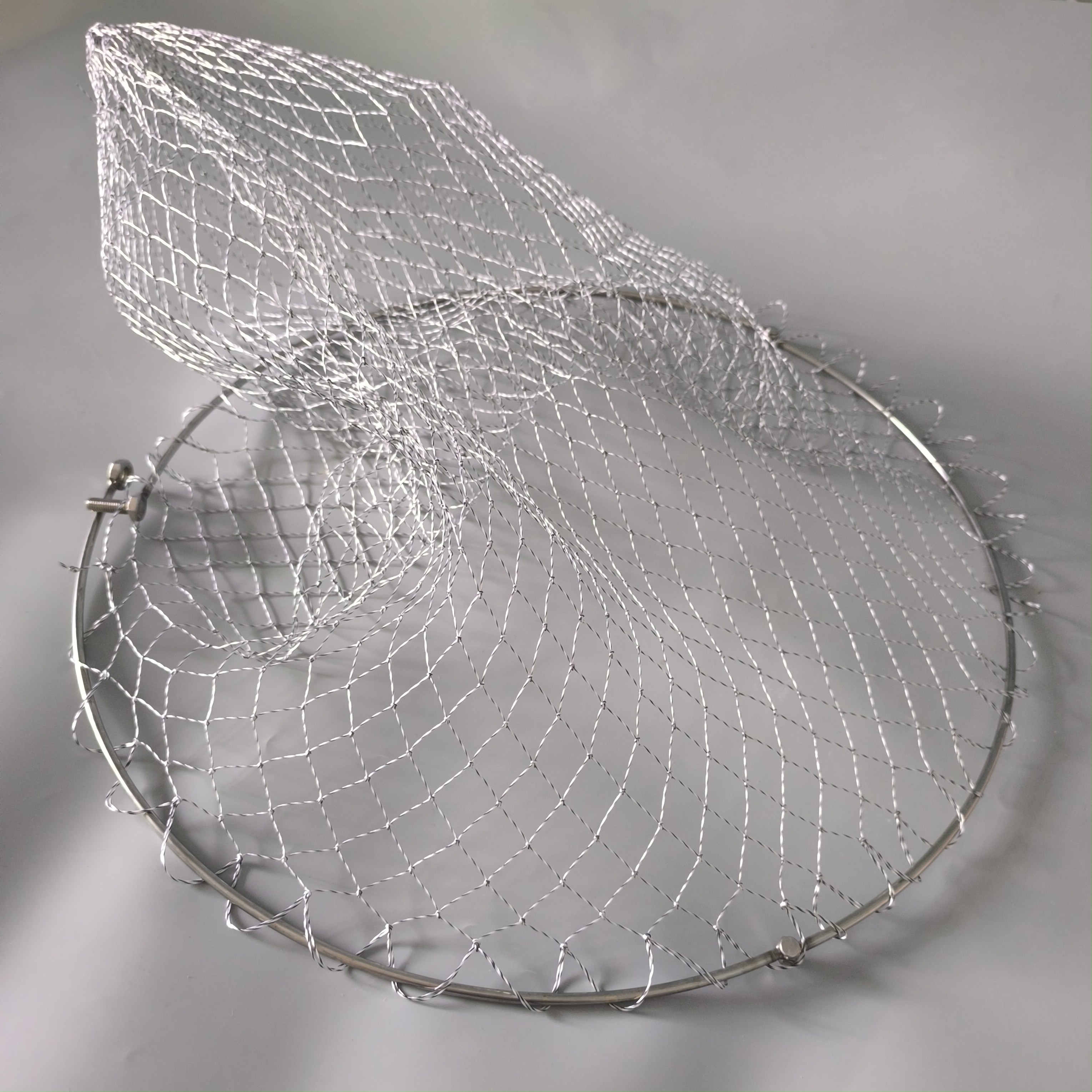 Stainless Steel Foldable Landing Net HeadDiameter: 60 cm