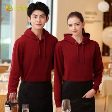 dual pocket soft fleece hoodie waiter hoodie waiter workwear