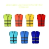 high quality knitted mesh fabric light refection strip woker vest security safety vest