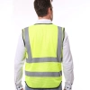 high quality knitted mesh fabric light refection strip woker vest security safety vest