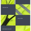 high quality knitted mesh fabric light refection strip woker vest security safety vest