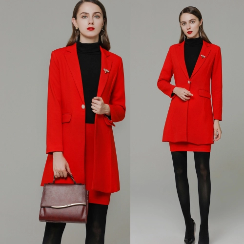 Europe fashion station office lady yong women skirt suits business work uniform