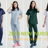 fashion Europe style elegant female nurse dentist workwear uniform jacket pant