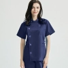 fashion Europe style elegant female nurse dentist workwear uniform jacket pant Color Navy Blue