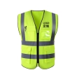 summer mesh fabric light refection strip vest Safety vest worker uniform