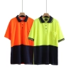 fast dry breathable refective strip woker thisrt polo uniform customization