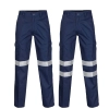 cotton fabric miner collier woker uniform suits light reflection strip