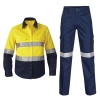 cotton fabric miner collier woker uniform suits light reflection strip