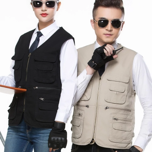 multi bags outdoor vest fishing man vest  Photographer construction worker vest uniform