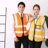 Transportation construction workers light refection strip vest