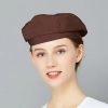fashion nice beret hat waiter hat chef hat for restaurant Color Coffee