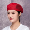 summer breathable mesh cookware print beret hat chef hat Color Color 11