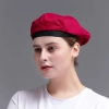 summer breathable mesh cookware print beret hat chef hat Color Color 18