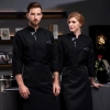 fashion design side open restaurant chef women jacket coat working wear