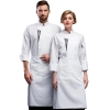 fashion design Chinese restaurant chef women jacket coat working wear unisex Color White