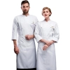 light blue bakery food restaurant chef coat men women chef jacket uniform