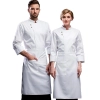 2023 Italy restaurant solid color chef coat chef jacket uniform