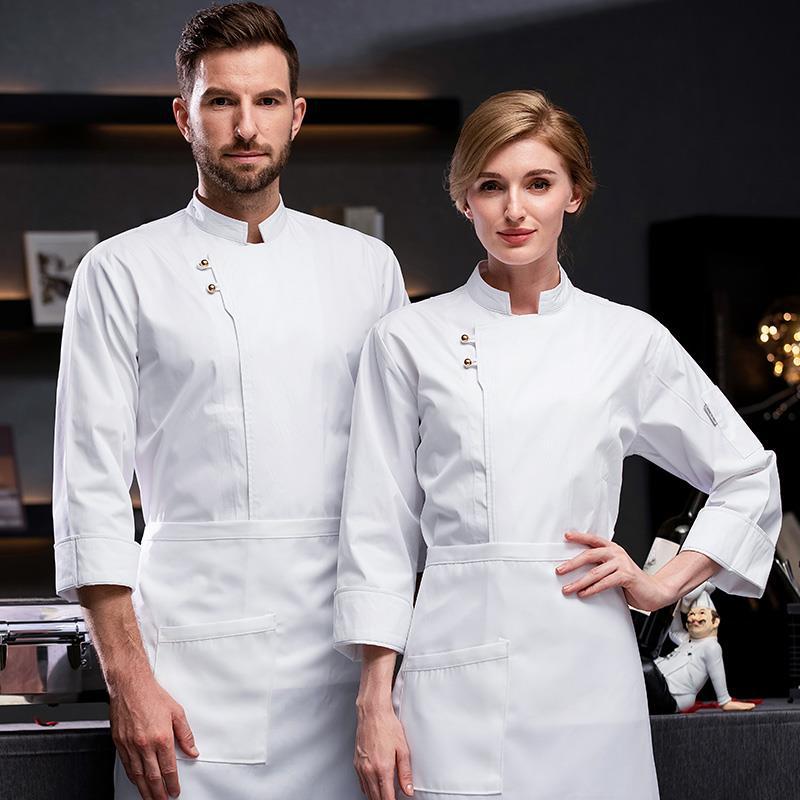 thumbnail image 2 of Personalized Chef Jacket & Hat Set - Custom Embroidered Name Short Sleeve Chef Coat Uniform 2 of 12